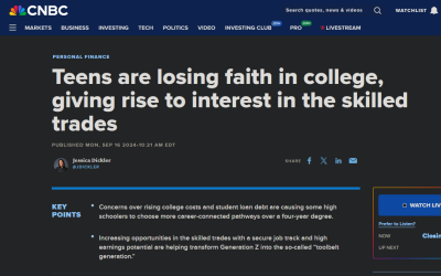 Teens are losing faith in college, giving rise to interest in the skilled trades